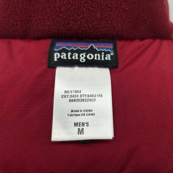 Patagonia Men’s Down Sweater Vest Size Medium 84631 Red - Picture 8 of 13